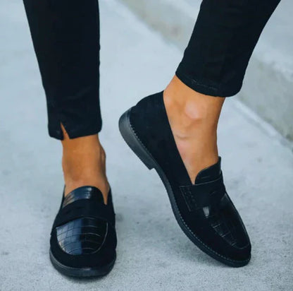 Elena | Orthopédique Croc-Texturé Mocassins