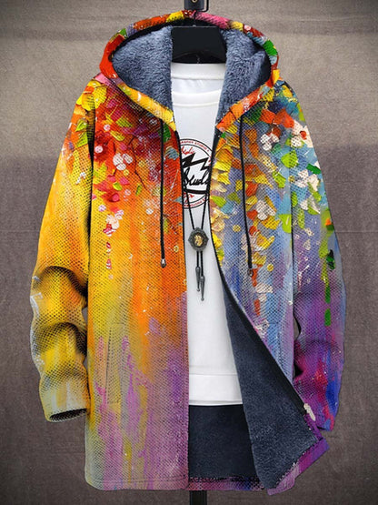 Margot | Veste à Capuche Zip Artistique