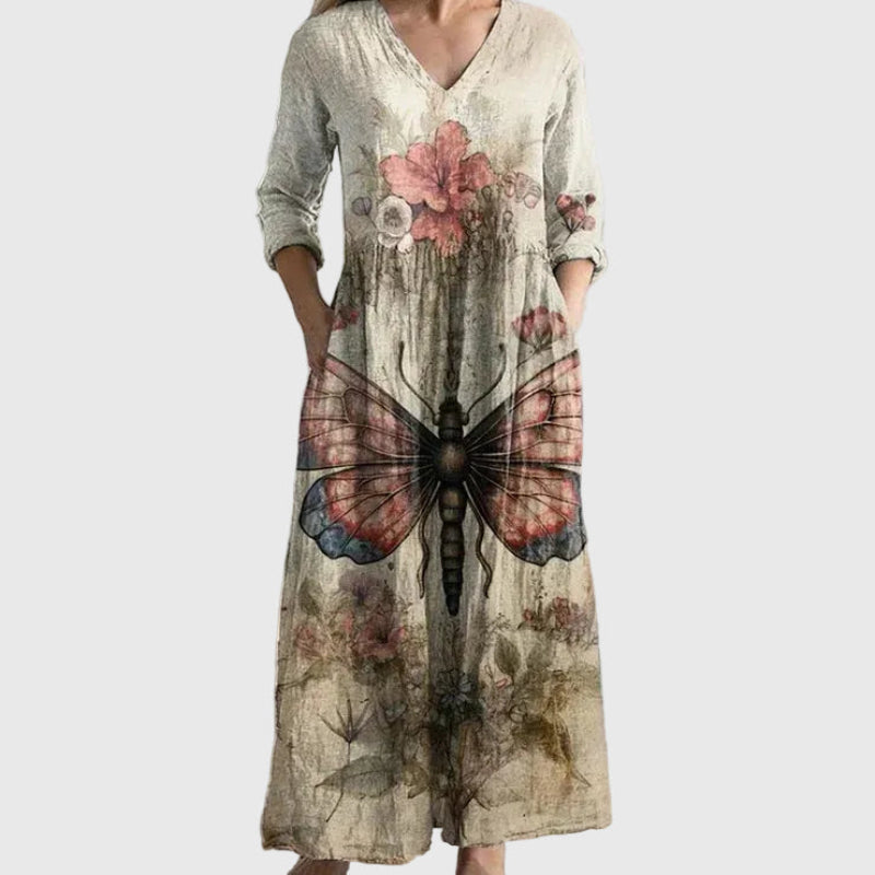 Aurelia | Gracieux Fluide Robe Longue