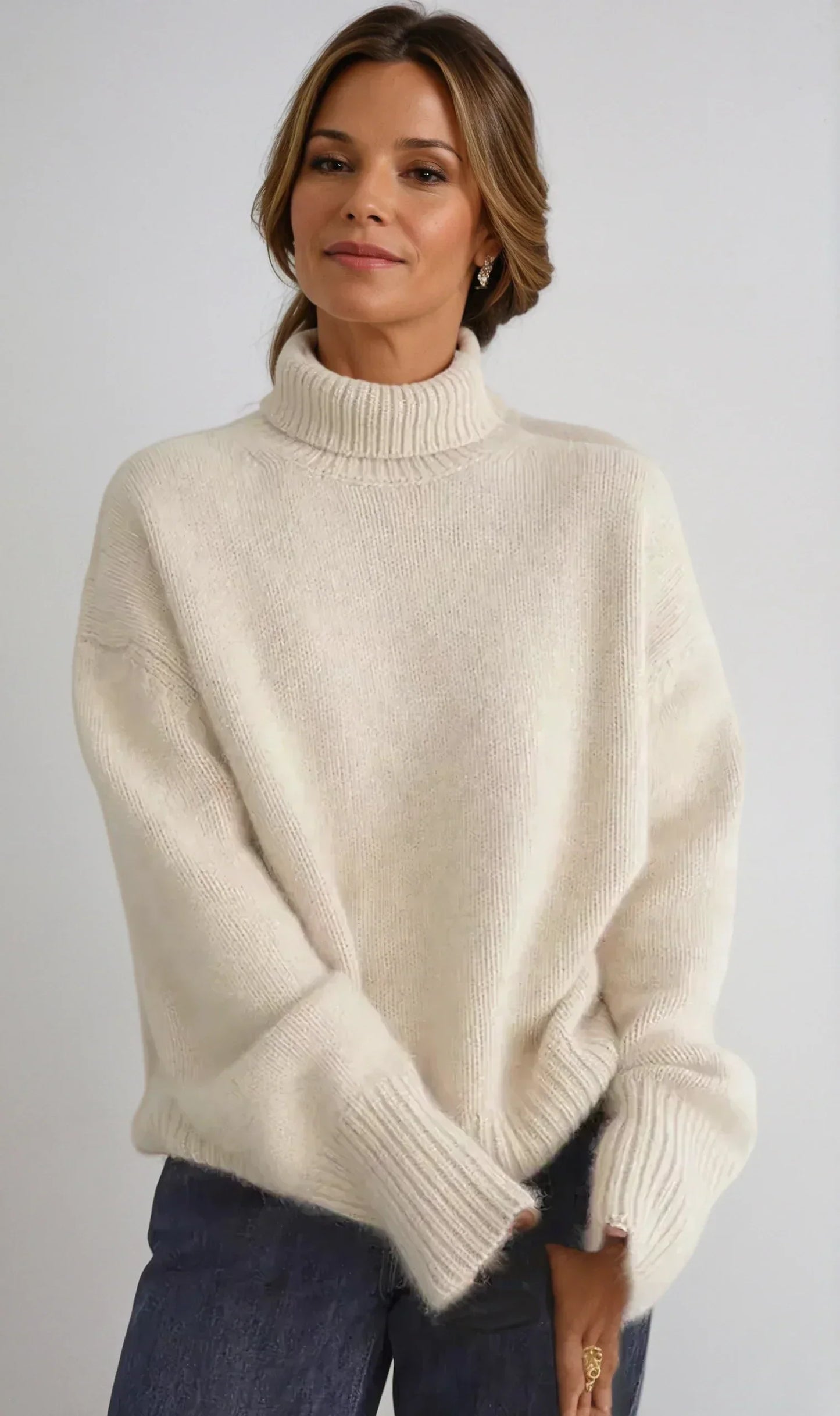 Isabella | Cashmere Col Roulé Pull
