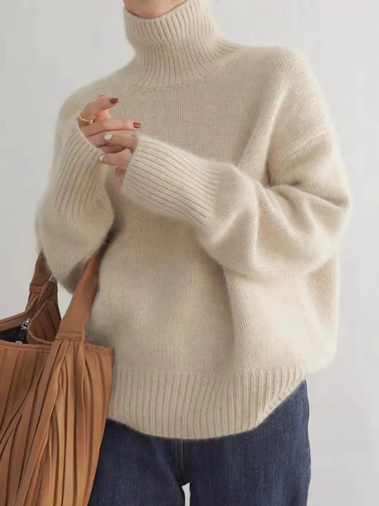 Isabella | Cashmere Col Roulé Pull