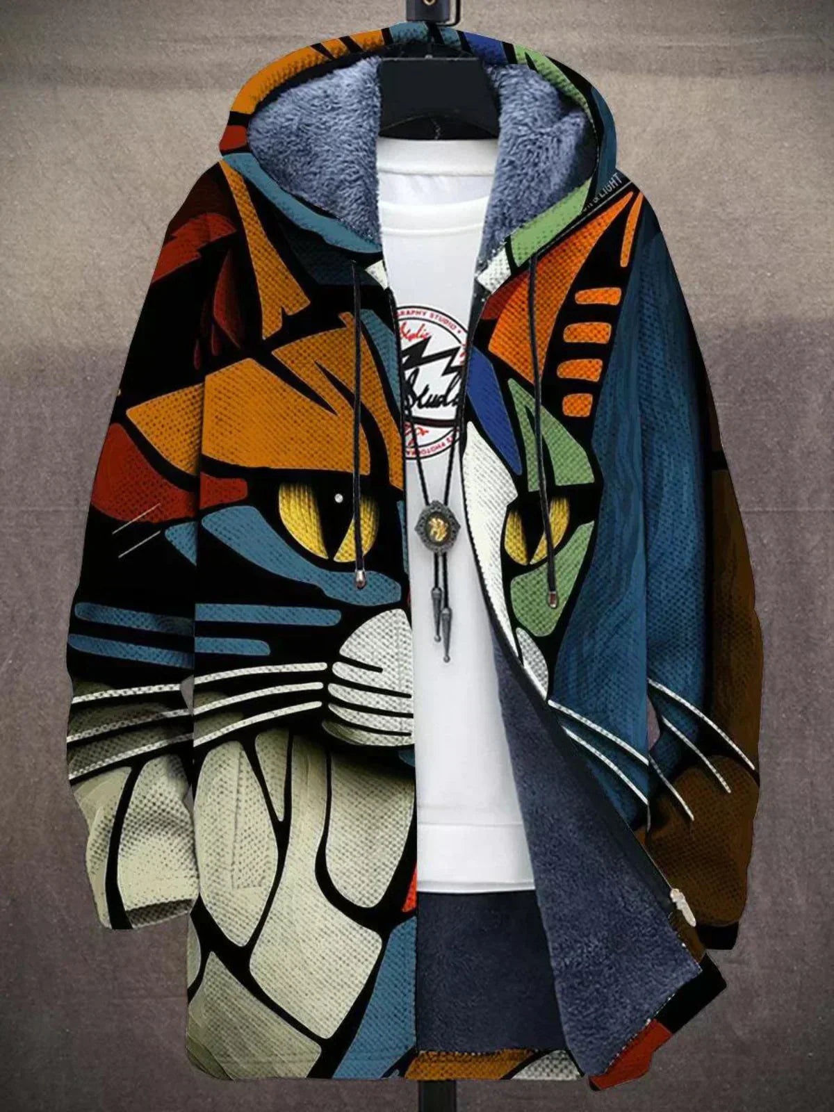 Léa | Veste à Capuche Zippée Artistique