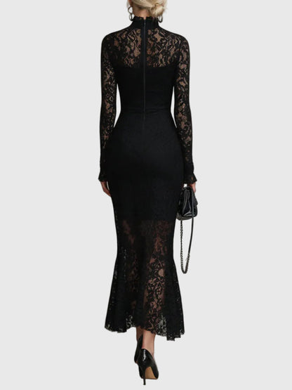 Valentina | Robe Maxi Dentelle Queue de Sirène