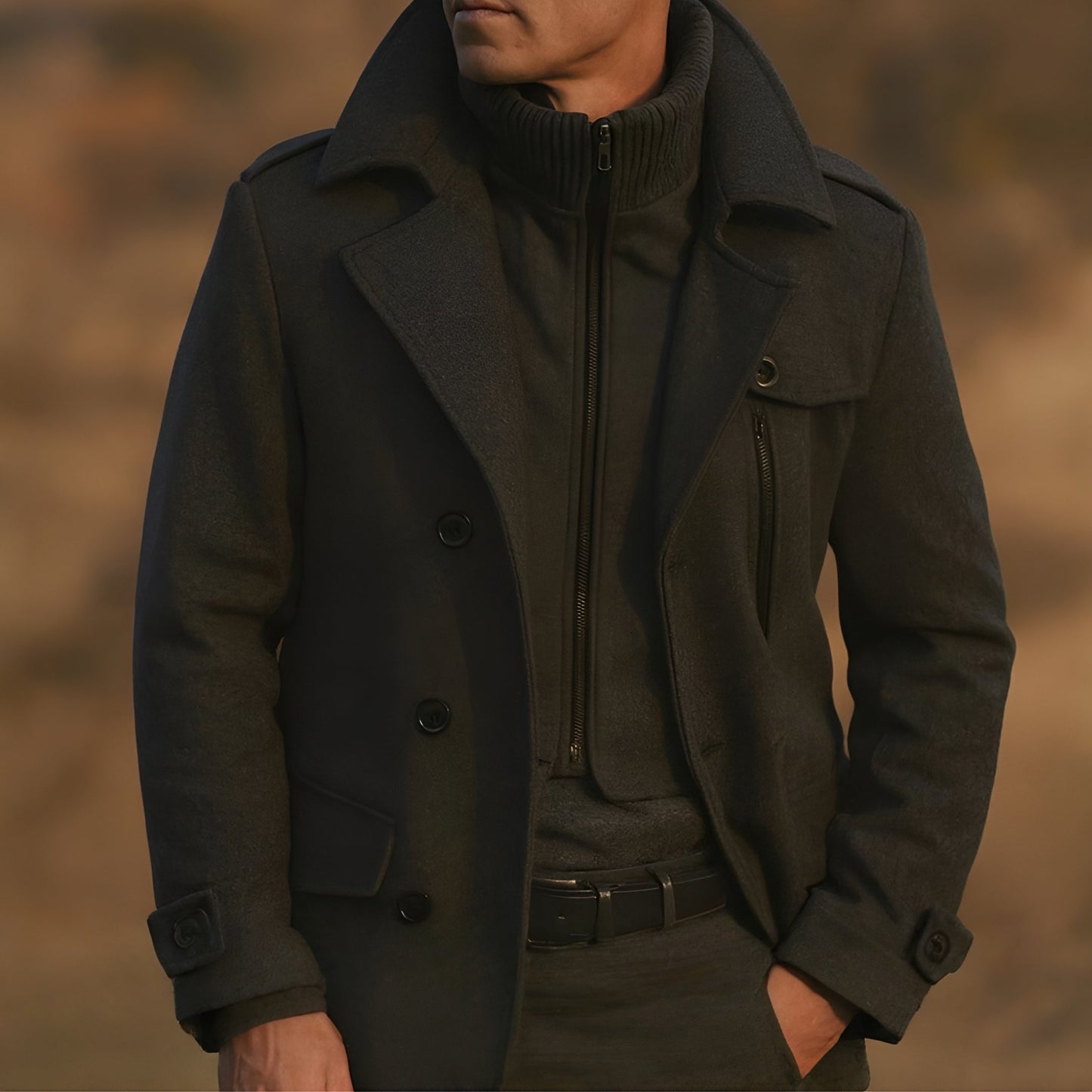 Léa | Manteau Long en Laine Premium
