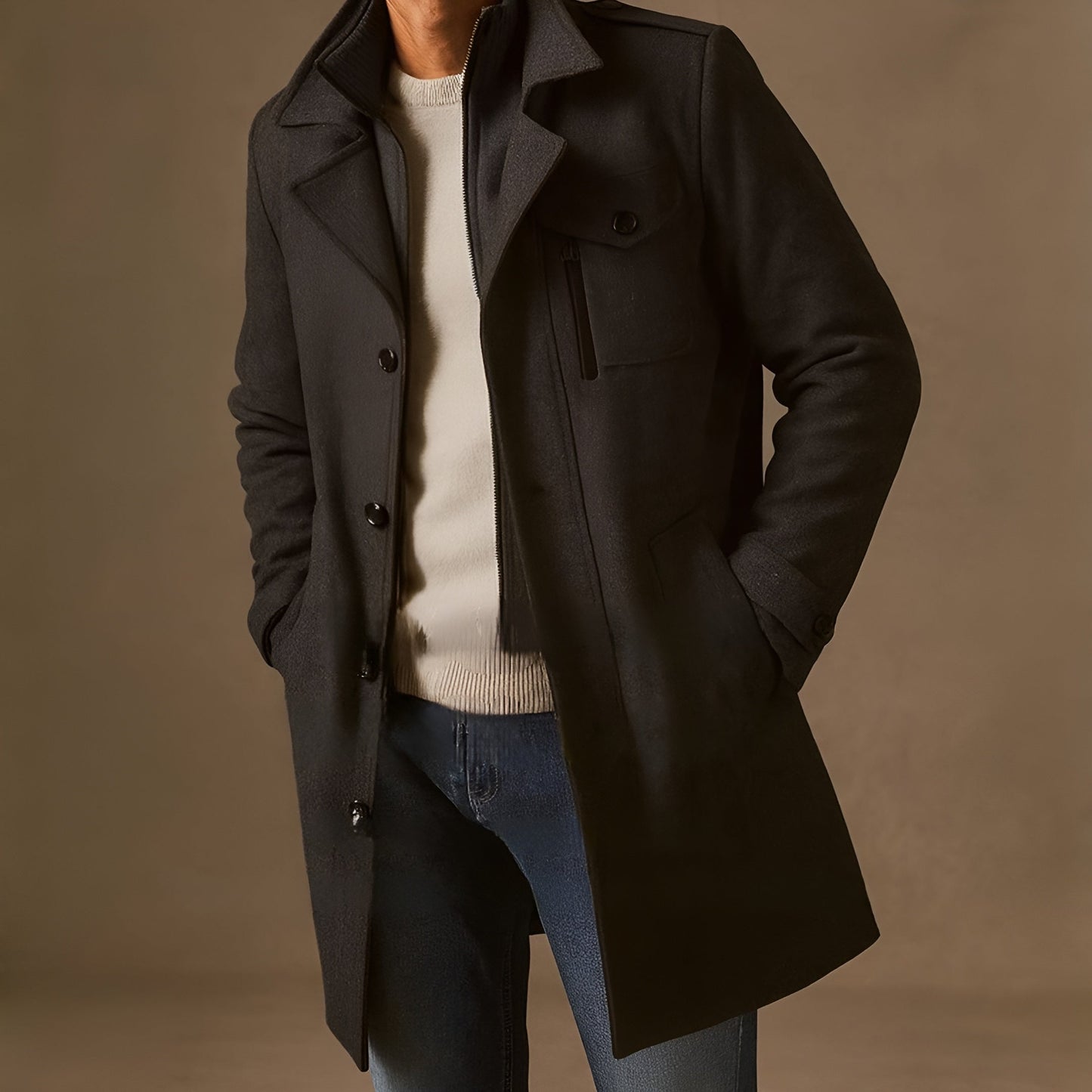 Léa | Manteau Long en Laine Premium