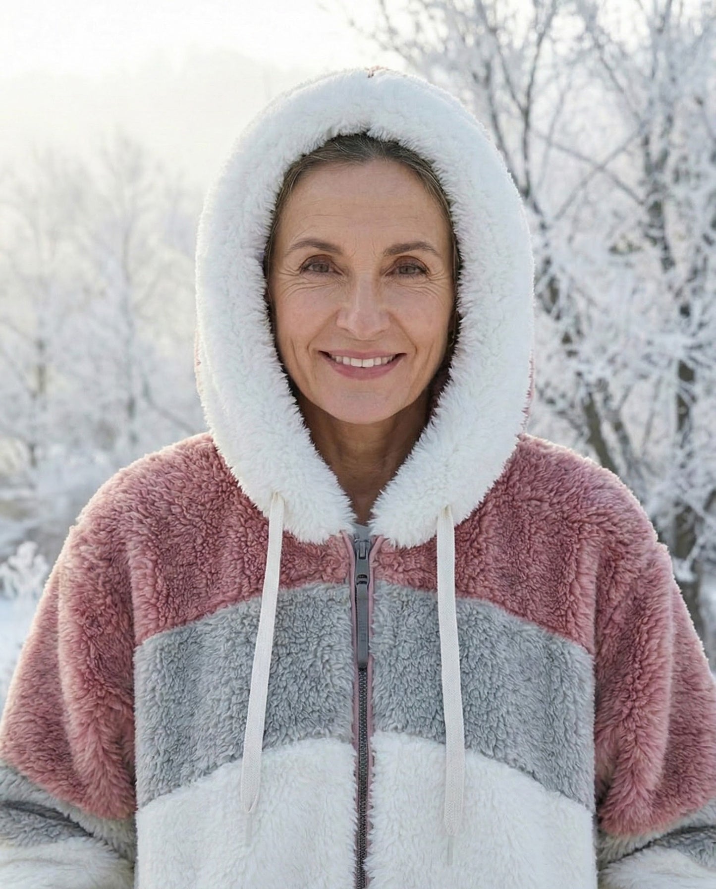 Manon | Veste Colorblock Peluche