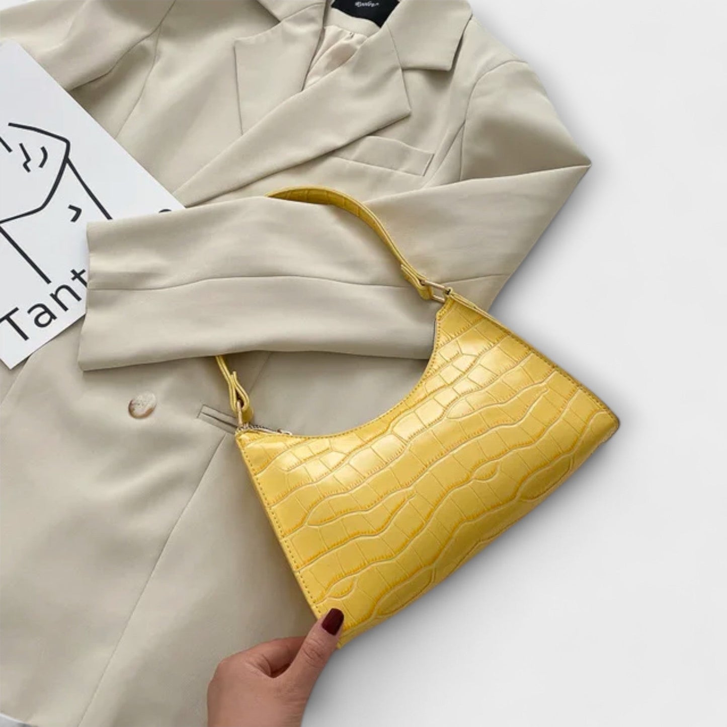 Clara | Sac Cuir Brillant Structuré