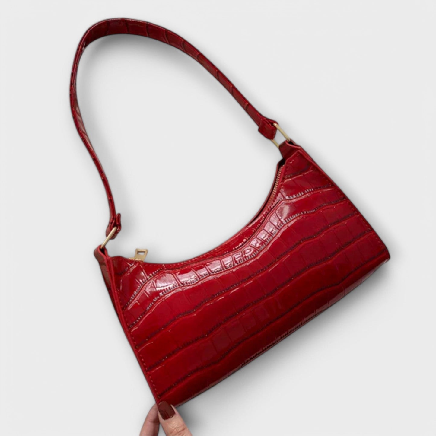 Clara | Sac Cuir Brillant Structuré