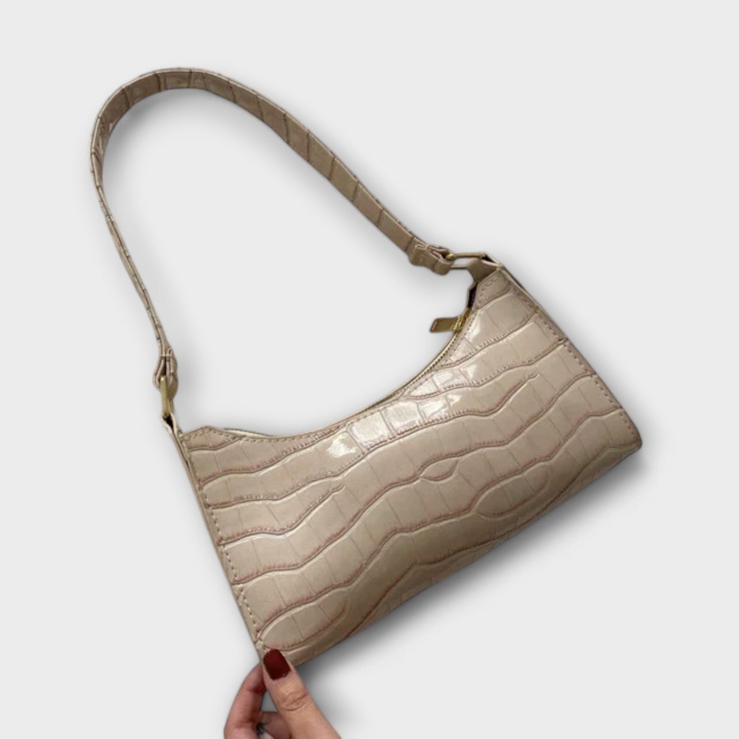 Clara | Sac Cuir Brillant Structuré