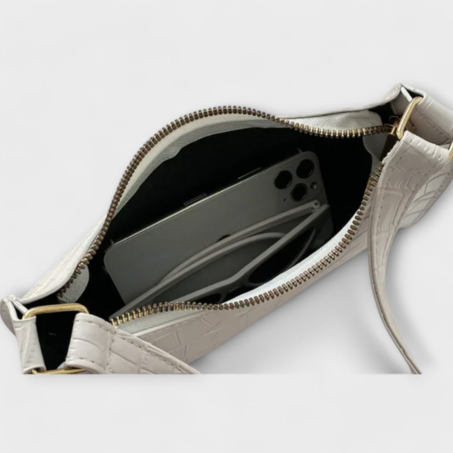 Clara | Sac Cuir Brillant Structuré