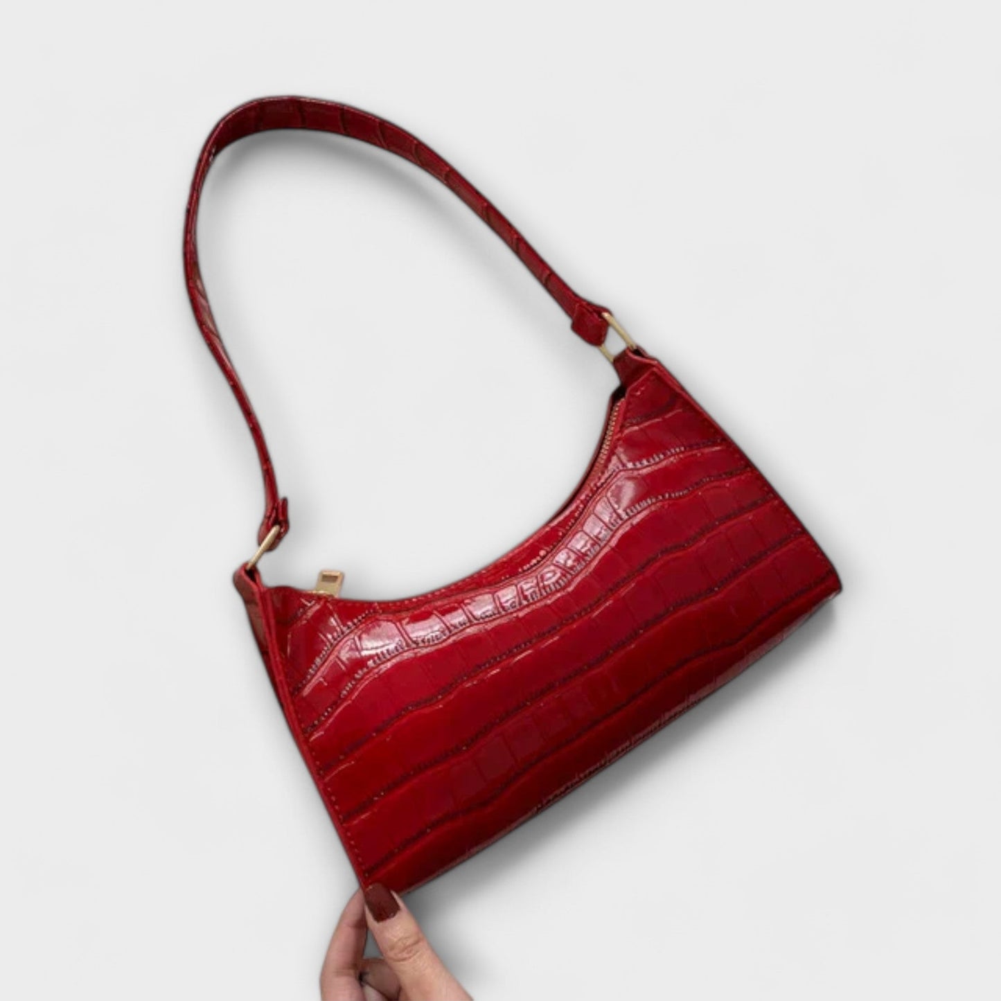 Clara | Sac Cuir Brillant Structuré