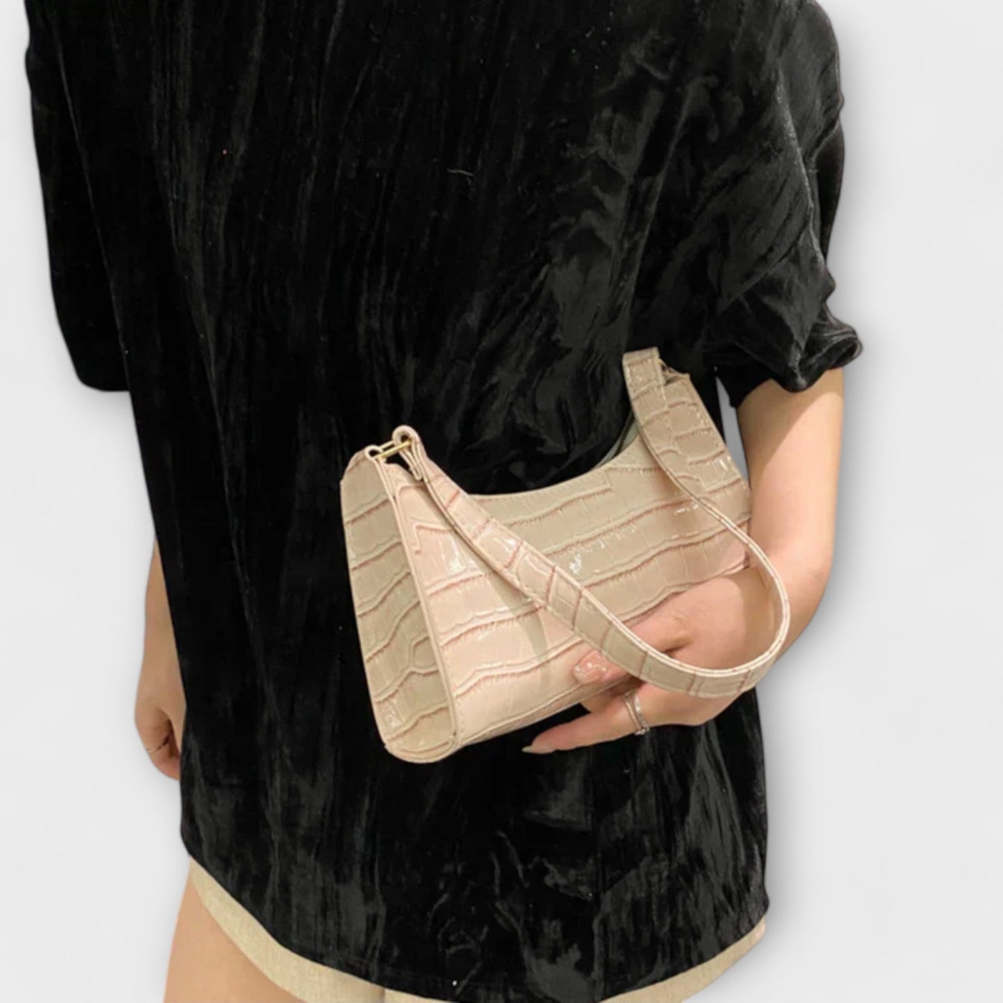 Clara | Sac Cuir Brillant Structuré