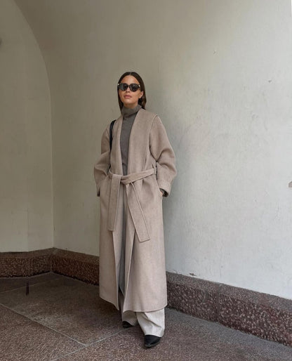 Isabelle | Mélange Laine Manteau