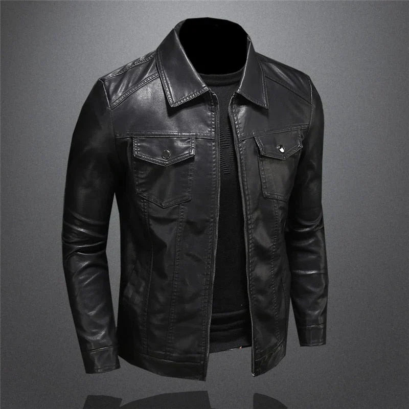 Olivier | Veste Cuir Végan Ajustée