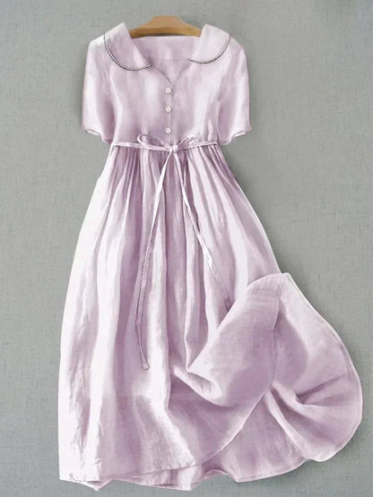 Celeste | Coton-Lin Classique Robe