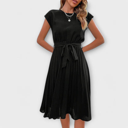 Camille | Robe Midi Plissée d'Été