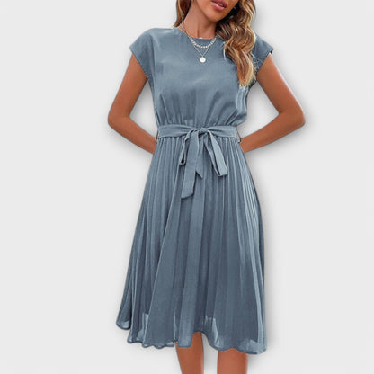 Camille | Robe Midi Plissée d'Été