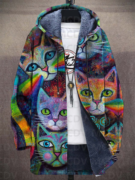 Estelle | Veste Zippée à Capuche Artistique