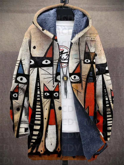 Nora | Veste à Capuche Artistique Zippée