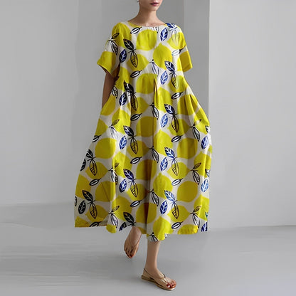 Aria | Floral Robe Mi-Longue