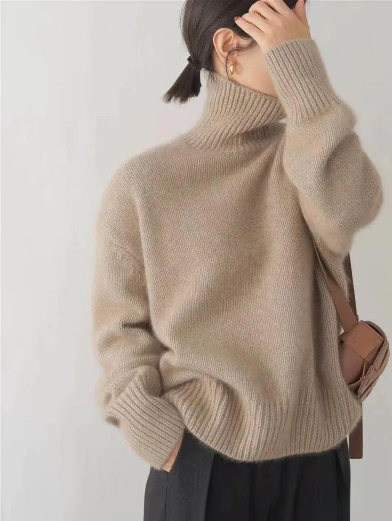 Isabella | Cashmere Col Roulé Pull