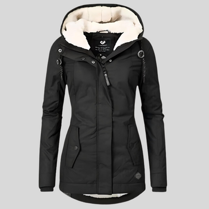 Camille | Veste Imperméable à Capuche Longue