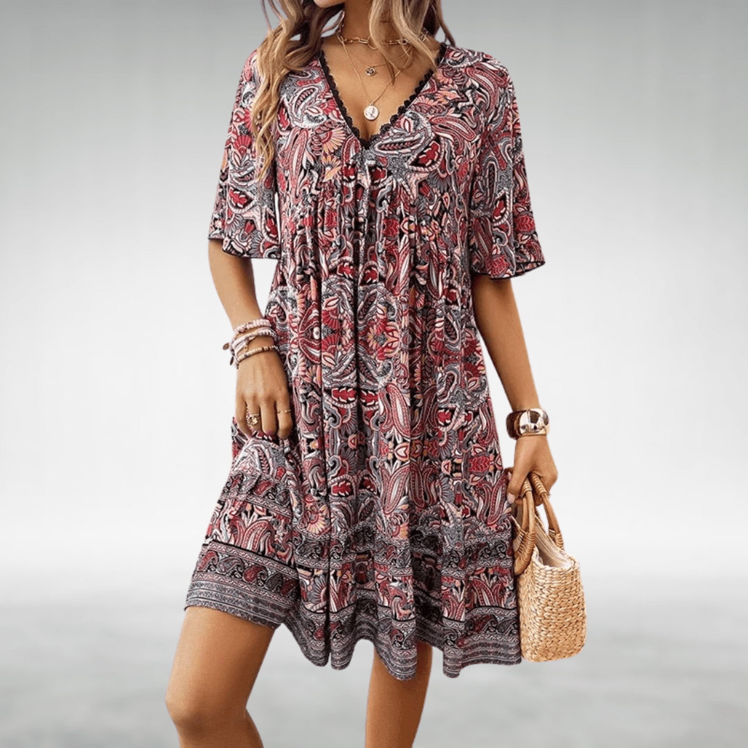 Sophia | Bohème Swing Robe Longue