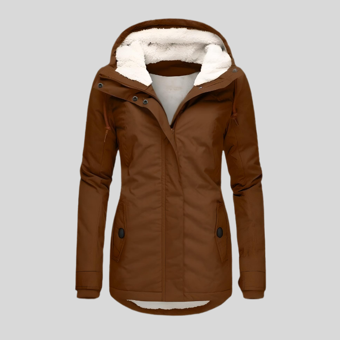 Camille | Veste Imperméable à Capuche Longue