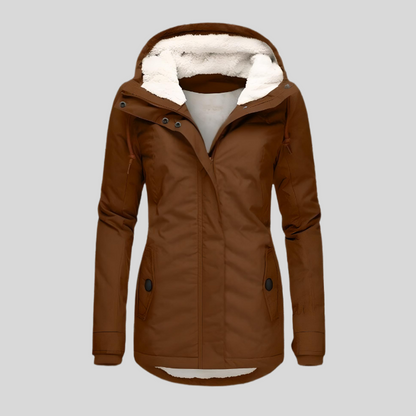 Camille | Veste Imperméable à Capuche Longue