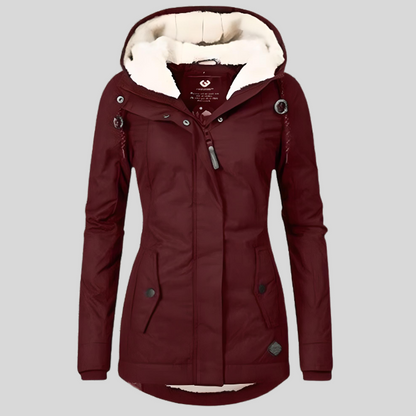 Camille | Veste Imperméable à Capuche Longue