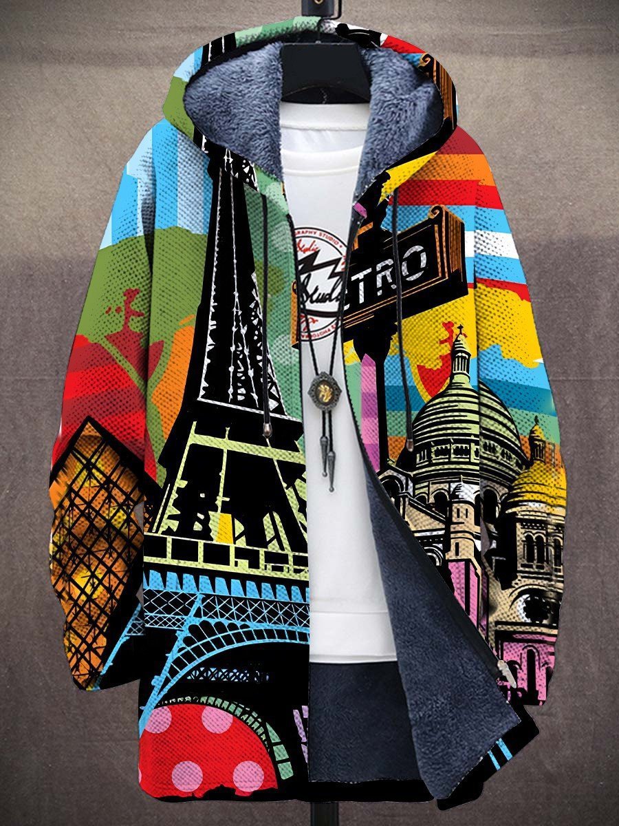 Inès | Veste Zippée à Capuche Artistique