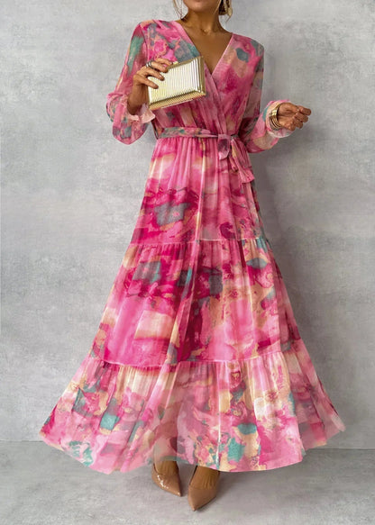 Chloé | Robe Portefeuille Fleurie