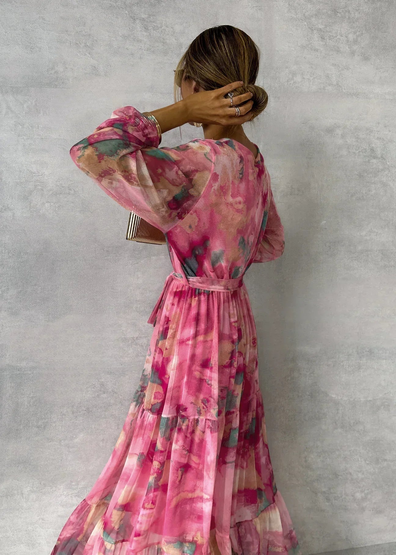 Chloé | Robe Portefeuille Fleurie