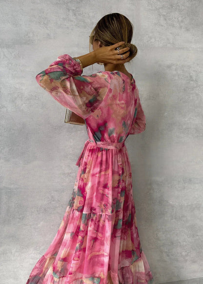 Chloé | Robe Portefeuille Fleurie
