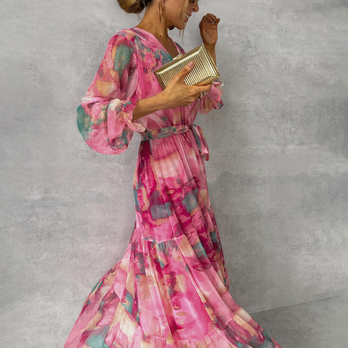Chloé | Robe Portefeuille Fleurie