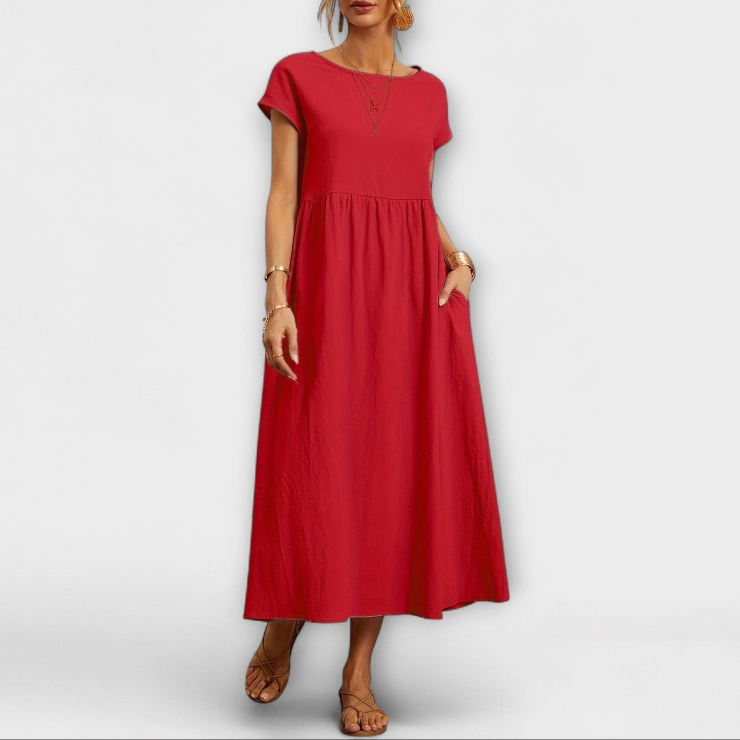 Élise | Robe Midi Élégante