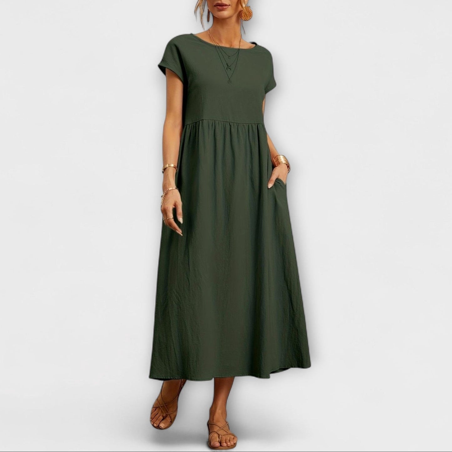 Élise | Robe Midi Élégante
