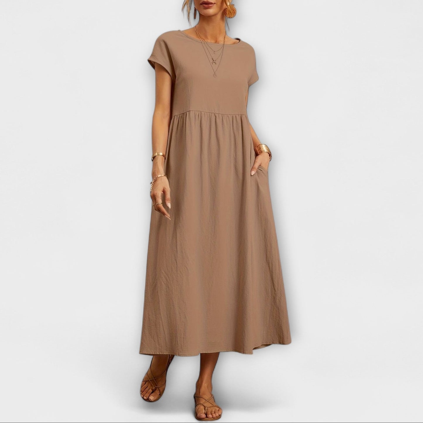 Élise | Robe Midi Élégante