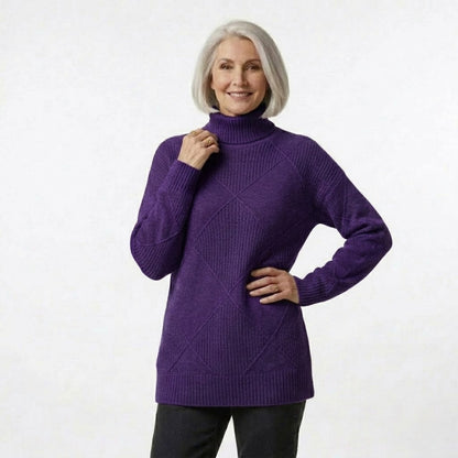 Helena | Texturé Col Roulé Pull