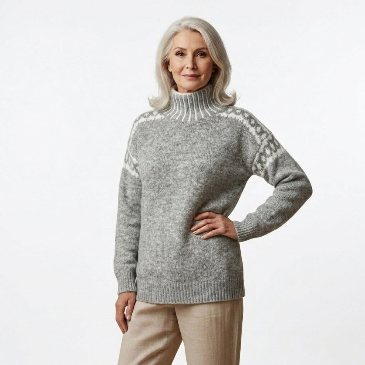 Mia | Côtelé Laine Pull
