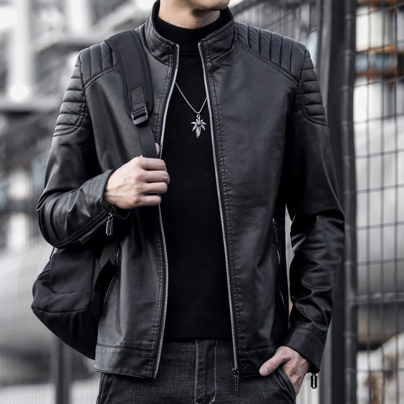 Quentin | Veste Cuir Premium Ajustée