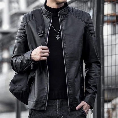 Quentin | Veste Cuir Premium Ajustée
