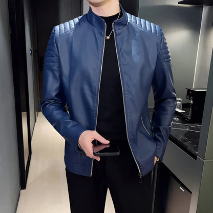 Quentin | Veste Cuir Premium Ajustée