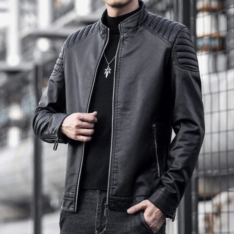 Quentin | Veste Cuir Premium Ajustée