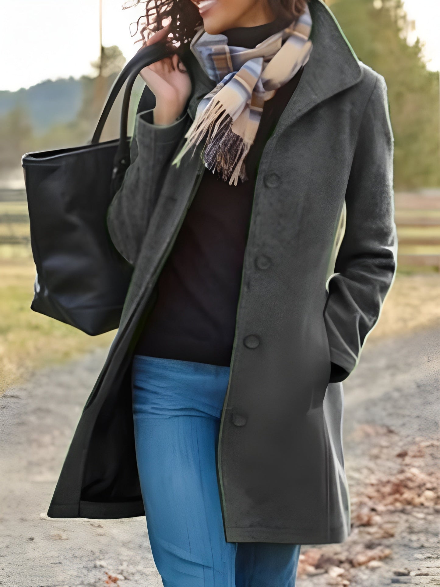 Lila | Manteau Long en Laine Rétro