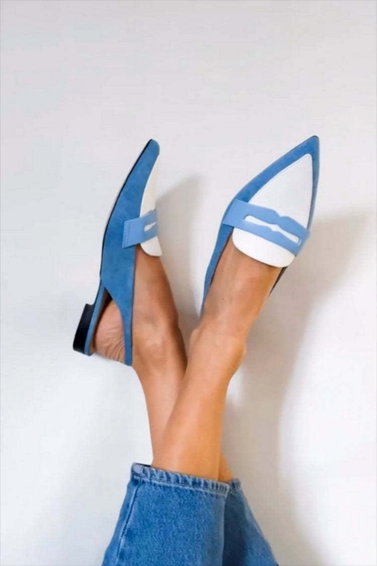 Sienna | Two-Tone Bride Arrière Mocassins