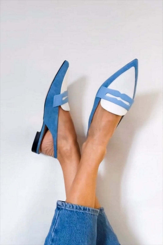 Sienna | Two-Tone Bride Arrière Mocassins