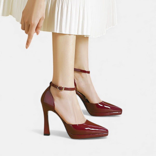 Constance | Escarpins Cuir à Bride