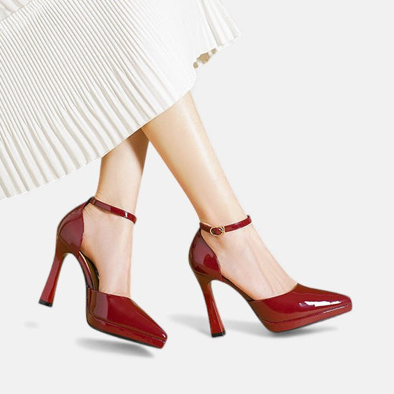 Constance | Escarpins Cuir à Bride