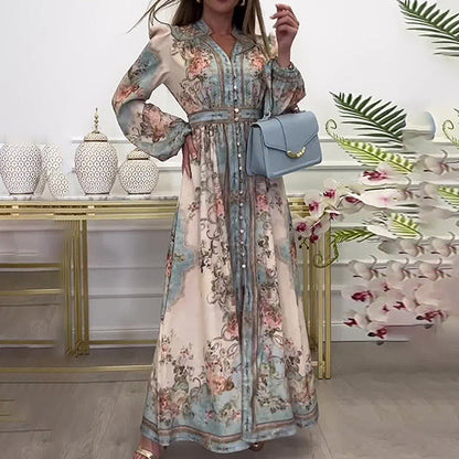 Ophelia | Floral Robe Longue